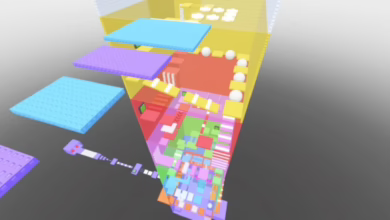 Color Button Tower